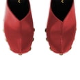 thumbnail image 4 of YDN Women Rivets Studded Platform Mules Slip on Spool High Chunky Heel Pumps Comfy Round Toe Party Casual Slides Size 9.5 Red, 4 of 4