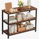 thumbnail image 1 of Mesa Lateral estantería Industrial de 3 Niveles, combinación de Madera y Metal, Mesa de Entrada Ideal para Sala, Dormitorio y Pasillo., 1 of 4
