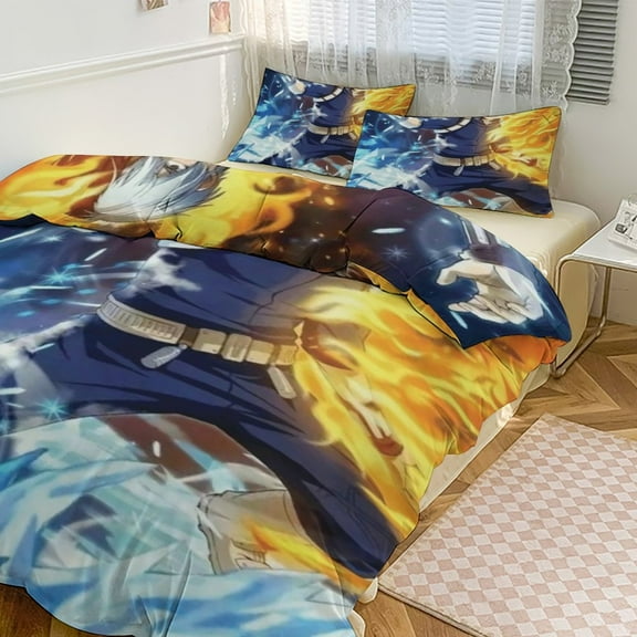 Anime My Hero Academia Luxury Dual-Sided Bedding Set | Heavyweight, Ultra Soft & Vibrantly Printed