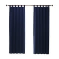 thumbnail image 2 of Winmate Insulated Cotton Tab Top Curtain Panel - Pair each 40" x 54" in Navy, 2 of 5