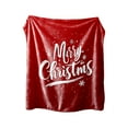 thumbnail image 2 of Hometravel Christmas Print Flannel Blanket, Large Holiday Pattern Throw Cover, Festive Bedspread for Sofa, Bedroom, Seasonal Home Decoration, 2 of 7
