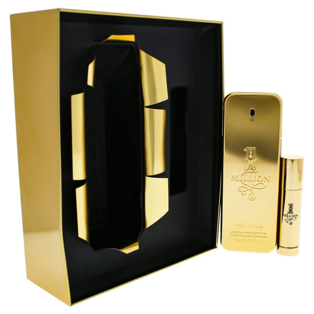 Paco Rabanne - 1 Million by Paco Rabanne for Men - 2 Pc Gift Set 3.4oz ...