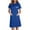 Blue, variant on Mgmyaa Women's Work Dress Button Collared Caregiver Dress Nurse Dress Work Midi Dress Work Uniform with Pockets
