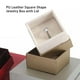 thumbnail image 3 of Guardurnaity Caja de anillo de forma cuadrada Caja de collar con tapa Regalo de cuero de PU Organizador de joyas de color sólido Envoltura Compromiso Ropa, zapatos y accesorios Miscelánea Oro Guardurnaity AP017464-01, 3 of 6