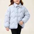 thumbnail image 2 of Abtuhar Children Fall Winter Hooded Casual Outerwear and Jackets Winter Reversible Lapel Padded Coat for 1‑15 Years, 2 of 5