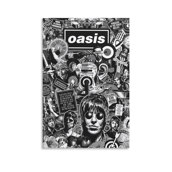 Oasis Band Poster Rock Vocal Concert