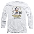 thumbnail image 1 of DC Comics Action Figure Long Sleeve Adult 18/1 T-ShirtWhite, 1 of 1