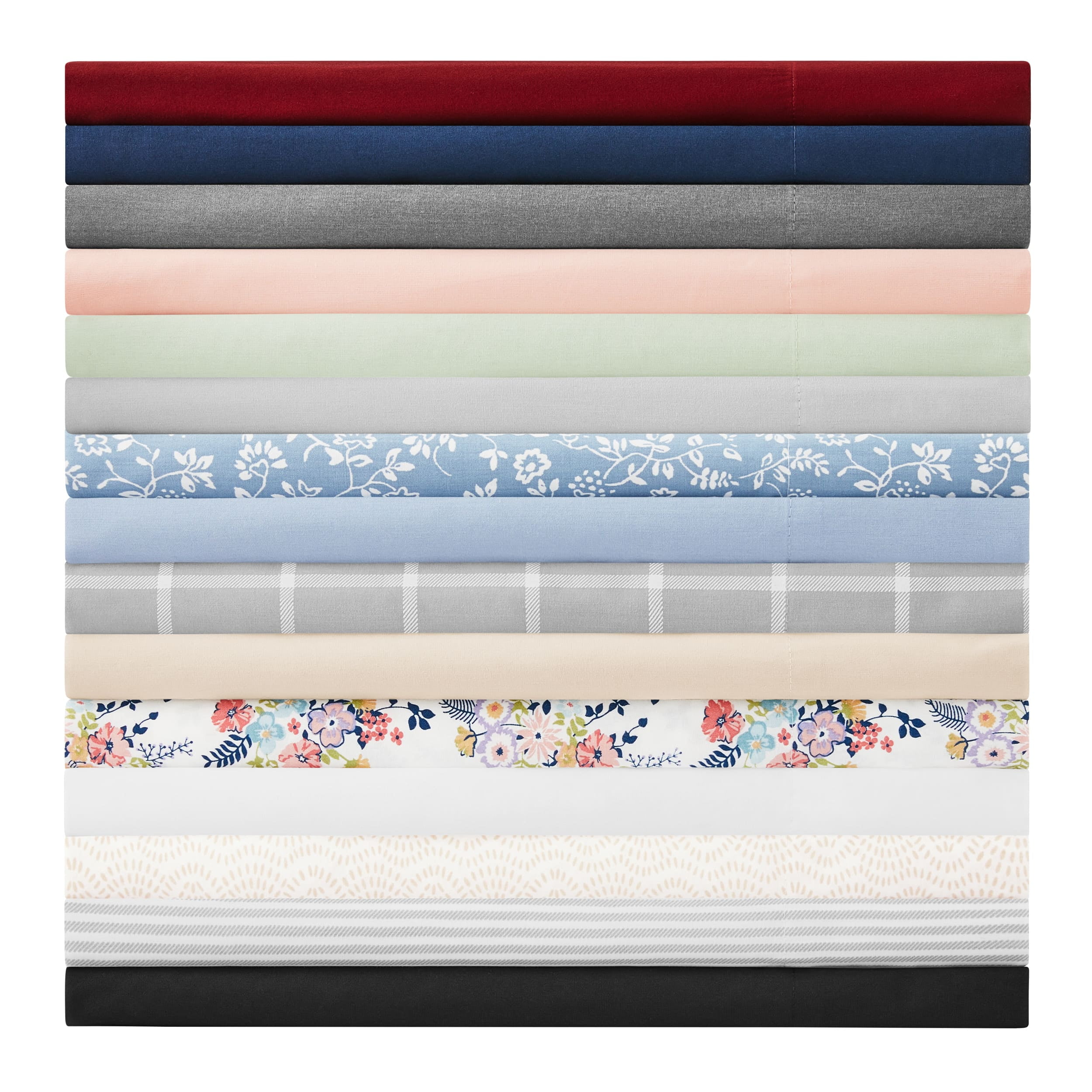 Mainstays 2-Piece 300 Thread Count Solid Soft-Silver CVC Cotton Blend Pillowcase Set, Standard/Queen , Adult / Teen