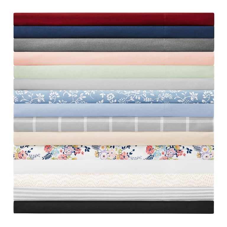Percale Pillowcase Set, Standard/Queen, Silver, 300 Thread Count photo 5