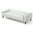 thumbnail image 5 of Glory Furniture Andrews Faux Leather Sleeper Sofa in White, 5 of 6