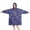 Dachshund Blue Pattern, variant on Wearable Blanket Hoodie,Dachshund and Wine Pink Pattern Oversized Sherpa Blanket Hoodie with Super Pockets,Super Warm Fuzzy Pullover for Women & Men