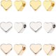 thumbnail image 1 of 3 Color Heart Spacer Beads 60pcs Metal Heart Shaped Loose Bead For Jewelry Making Earring Bracelets Necklace Diy Craft(gold, Rose Gold, Platinum), 1 of 5