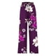 thumbnail image 4 of Puntoco Pantalones De Pierna Ancha Con Cordón Estampado A La Moda Para Mujer, Color Morado Xxl, 4 of 4