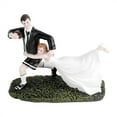 thumbnail image 2 of Wedding Couple Figurine Cake Topper Decoration, Cute Design, Ideal Size for All Cakes, 2 of 8