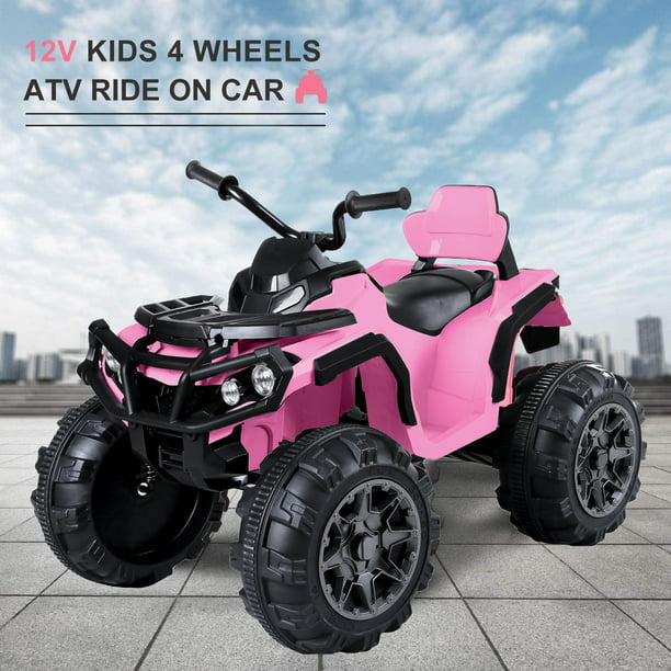 Kids Ride ON Cars For Boys Girls, Quad 12 Volt Ride ON 