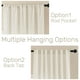 thumbnail image 3 of Juego de cortinas Joydeco de lino con 2 paneles, 100 x 240 cm, color marfil, para sala de estar, 3 of 7