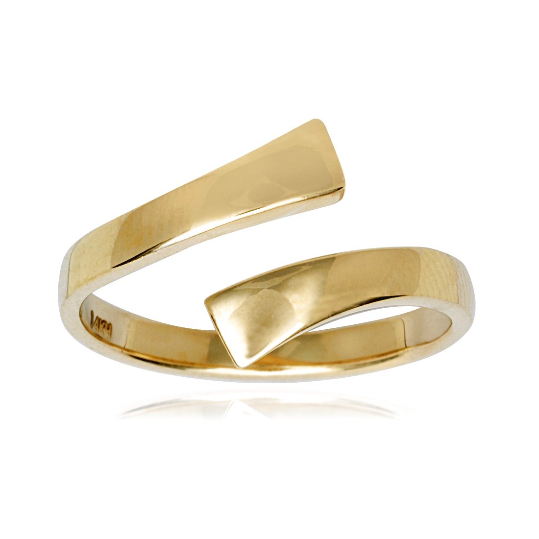 14k Yellow Gold Cubic Zirconia Adjustable Elegant Body Jewelry toe ring toe ring for Women