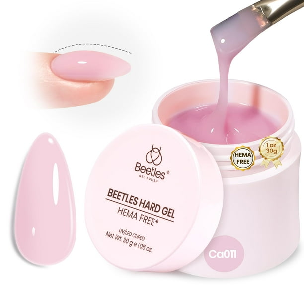 Gel Duro para Uñas Beetles Sin HEMA 30 mL 9 en 1 Rosa