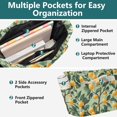 thumbnail image 3 of FORMRS Tote Bag for Women Quilted Large Capacity Travel Work Carry On Shoulder Handbag, Orange Tree, 3 of 7