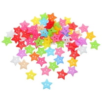WRITWAA Craft Sewing Button Five Pointed Star Shaped Plastic 100Pcs