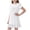 White, variant on Girls Beach Dresses Kids Short Sleeve Crewneck Basic Dress Teen A-Line Casual Summer School Size 1T-16, White