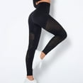 thumbnail image 4 of SWSMCLT Women's Seamless Leggings Butt Lift Yoga Pant Fitness Active Sports Gym Tights Stretch Tights Tummy Control Skinny Outdoor Quick-dry High Waisted Black Large, 4 of 5