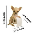 thumbnail image 2 of Blekii 2025 3D Resin Dog Toilet Roll Holder – Realistic Puppy Design, Wall-Mounted Tissue Dispenser for Bathrooms Toilet tissue holder, 2 of 2