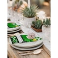 thumbnail image 5 of St. Patrick's Day Cloth Napkins Set of 4 Reusable Dinner Napkins, Spring Lucky Grass Truck Gray Wood Plaid Cocktail Napkin Washable Table Napkins for Wedding/Holiday Party/Baby Shower 20"x20", 5 of 7