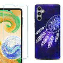 OneToughShield ® Compatible with Samsung Galaxy A15 5G, Shockproof Phone Case, with Tempered Glass Screen Protector - Dream Catcher