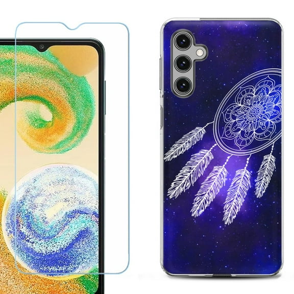 OneToughShield ® Compatible with Samsung Galaxy A15 5G, Shockproof Phone Case, with Tempered Glass Screen Protector - Dream Catcher