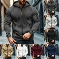thumbnail image 3 of Aihuaihua Men's Workout Athletic Pullover Hoodie Long Sleeve Raglan Basic Full Zip Pullover Sweatshirt with Kanga Pocket, 3 of 9