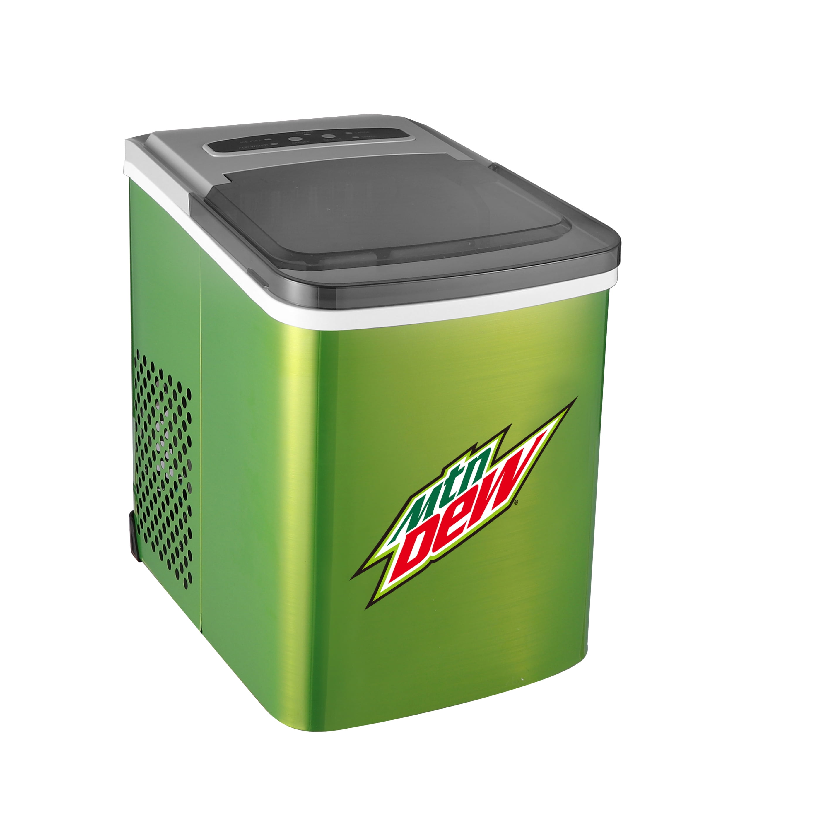 Mountain Dew 26 lbs. Stainless Steel Ice Maker - Green with Various Ice Types