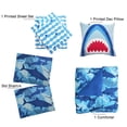 thumbnail image 5 of Shark Bite Dark Blue 8 Piece Microfiber Comforter Set - Full, 5 of 5