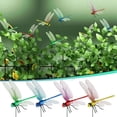 thumbnail image 4 of Dragon Fly Clips for Bugs Repellent, Dragonfly Clips to Keep Bugs Away, Outdoor Decorative Flying Insect Deterrent, Clip-On Yard Ornaments for Patio, Plants, Hats, Golf & Outdoor Use, 4 of 6