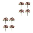 thumbnail image 1 of Guardoinrt 4pcs Good Hand Feeling Artificial Flowers With Good Texture For Sensory Delight For DIY Silk Home Decoration Party Decor Deep Pink 2Set, 1 of 6