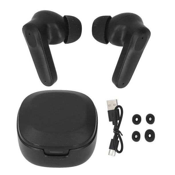 Al Translation Earbuds Real Time Translation Stereo Sound Portable Language Translator Earphones for Travel Business Trip Black