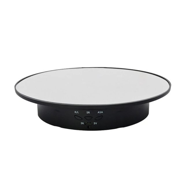 3 Speeds Electric Rotating Display Stand Mirror Turntable Jewelry Holder Battery ,Excellent Structural Design