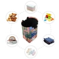 thumbnail image 7 of Yayeee Freestanding Laundry Hamper with Handle Collapsible Large Storage Basket for Clothes, Green Window, 7 of 7