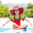 thumbnail image 3 of 4 Pcs Kids Arm Float Discs EVA Swim Float Colorful Discs Armbands Floating Sleeves Buoyancy Circles Rings, 3 of 7