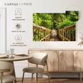 thumbnail image 5 of Elephant Stock Jungle Adventure Rope Bridge Wall Art - Horizontal Canvas Wall Art - Living Room Wall Decor - Architecture Canvas - Green And Brown Decor - 12" x 8", 5 of 8