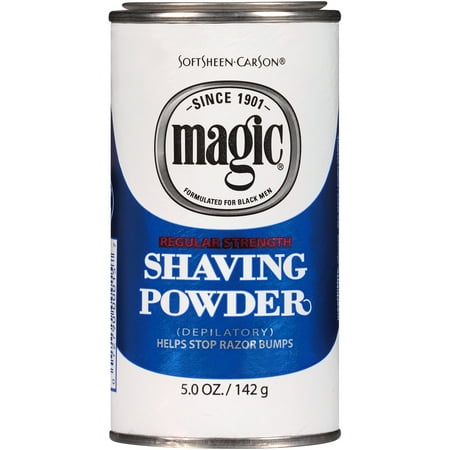 SoftSheen-Carson Magic Regular Strength Shaving Powder, Razorless Shaving for Textured Beards, 5 oz