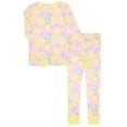 thumbnail image 2 of Sleep On It Girls Bamboo Viscoce 2-Piece Snug Fit Pajama Set (2-Pack) - Lemon, Size 7, 2 of 9