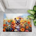 thumbnail image 4 of Welcome Spring Summer French Bulldog Portrait Flower Blue Sky Doormat Dog Lover Gifts Indoor Outdoor Welcome Mat - 12001, 4 of 5