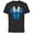 Black, variant on Disney Minnie Mouse Icon Blue Holiday Plaid - Short Sleeve Cotton T-Shirt for Adults - Customized-Black