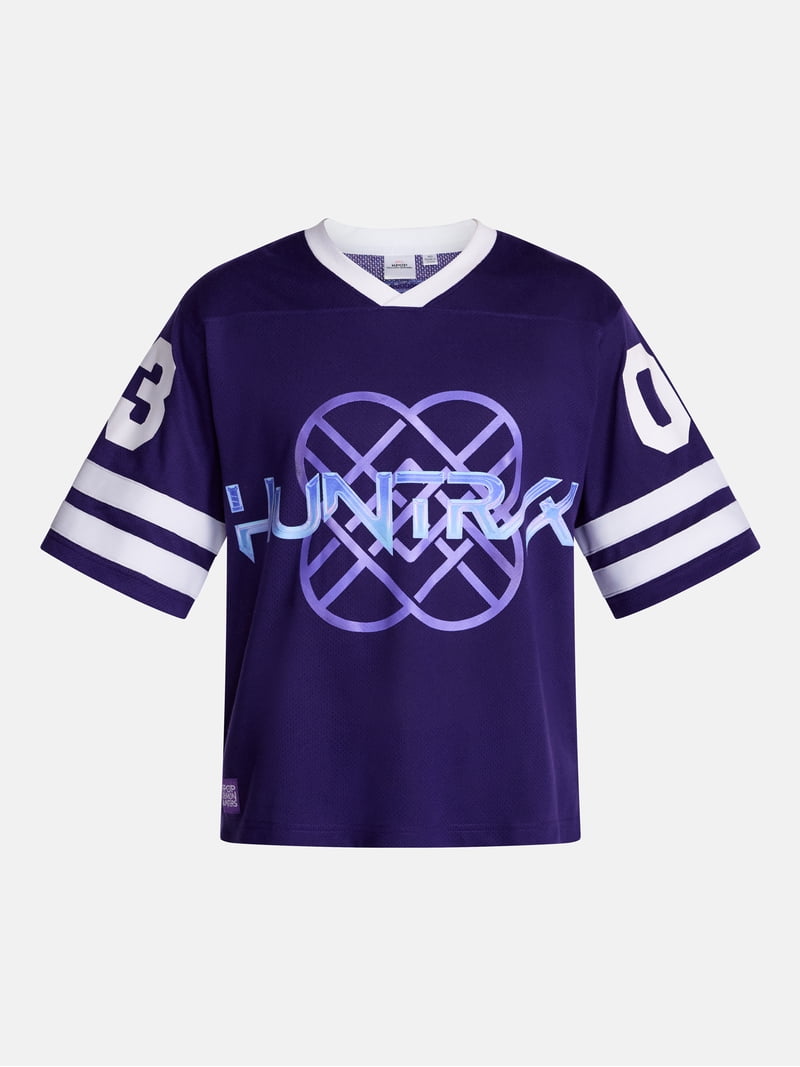 KPop Demon Hunters Men's & Big Men's Huntrix Graphic Jersey, Sizes