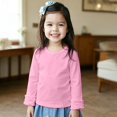 thumbnail image 2 of LNMQLPDBS Y2k Tees Girls Bell Sleeve Top 4t Girl Tops Girls Green Shirt Girls Long Sleeve Shirts Size 6 Girls 10-12 Girls 8-10 Clothes, Pink 12-18 Months, 2 of 6