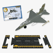 Hot Wings Planes Hot Wings F-16 (Military Markings) Die Cast Collectible Plane with Connectible Runway #1 Seller in Aviation Museums Nationwide