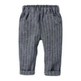 thumbnail image 5 of TSSOE Baby Boys Toddler Party Suit Long Sleeve Bowtie Lapel Dress Shirt Pant Vest Formal Outfit Set Grey 110, 5 of 7