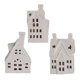 thumbnail image 1 of 3Pieces Ceramic Candle Holder Modern Tealight Holders Pottery Candlestick Figurines Ornament for Desktop Party Decoration Wedding Decor BLESIY Portavelas de cerámica, 1 of 8