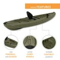 thumbnail image 4 of Lifetime Triton Angler 10 ft Sit-on-Top Fishing Kayak, Olive Green (90793), 4 of 12